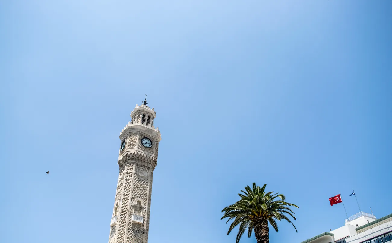 The clock tower was designed by the Levantine French architect Raymond Charles Père and built in 1901 to commemorate the 25th anniversary of Abdülhamid II