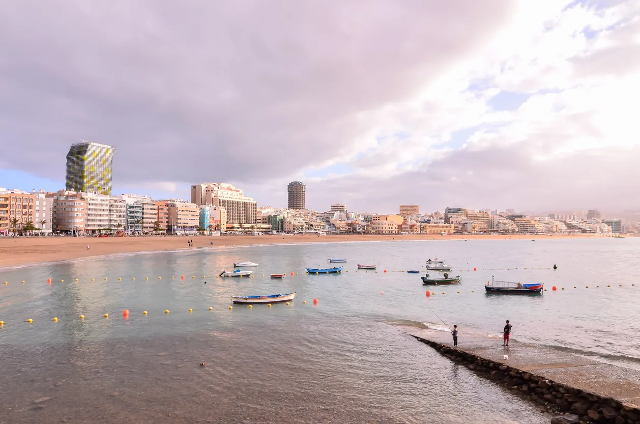 Picture View of a Tropical Beach near the City