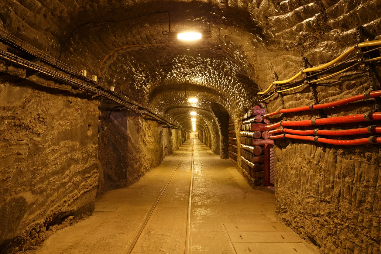 Wieliczka salt mine near Krakow in Poland.