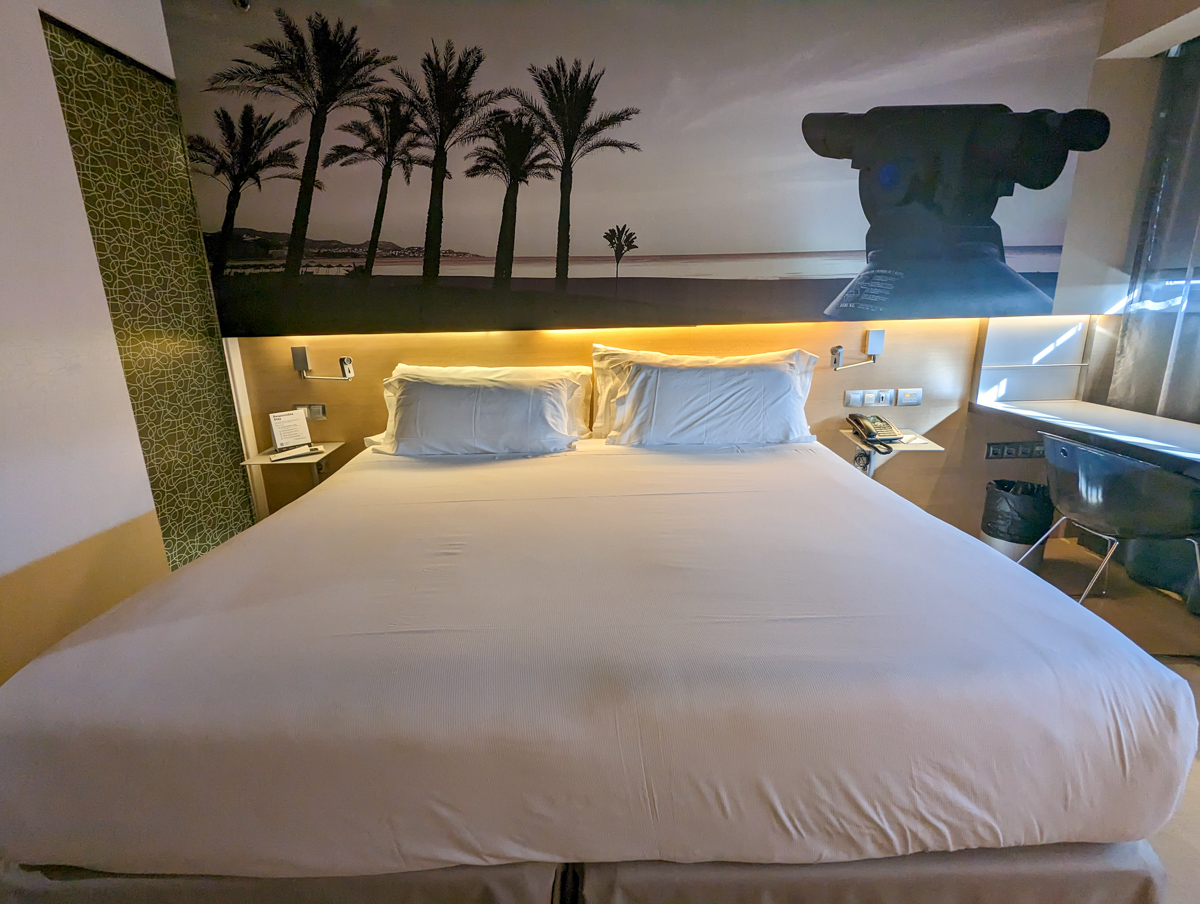 The room at the Barcelo Malaga hotel
