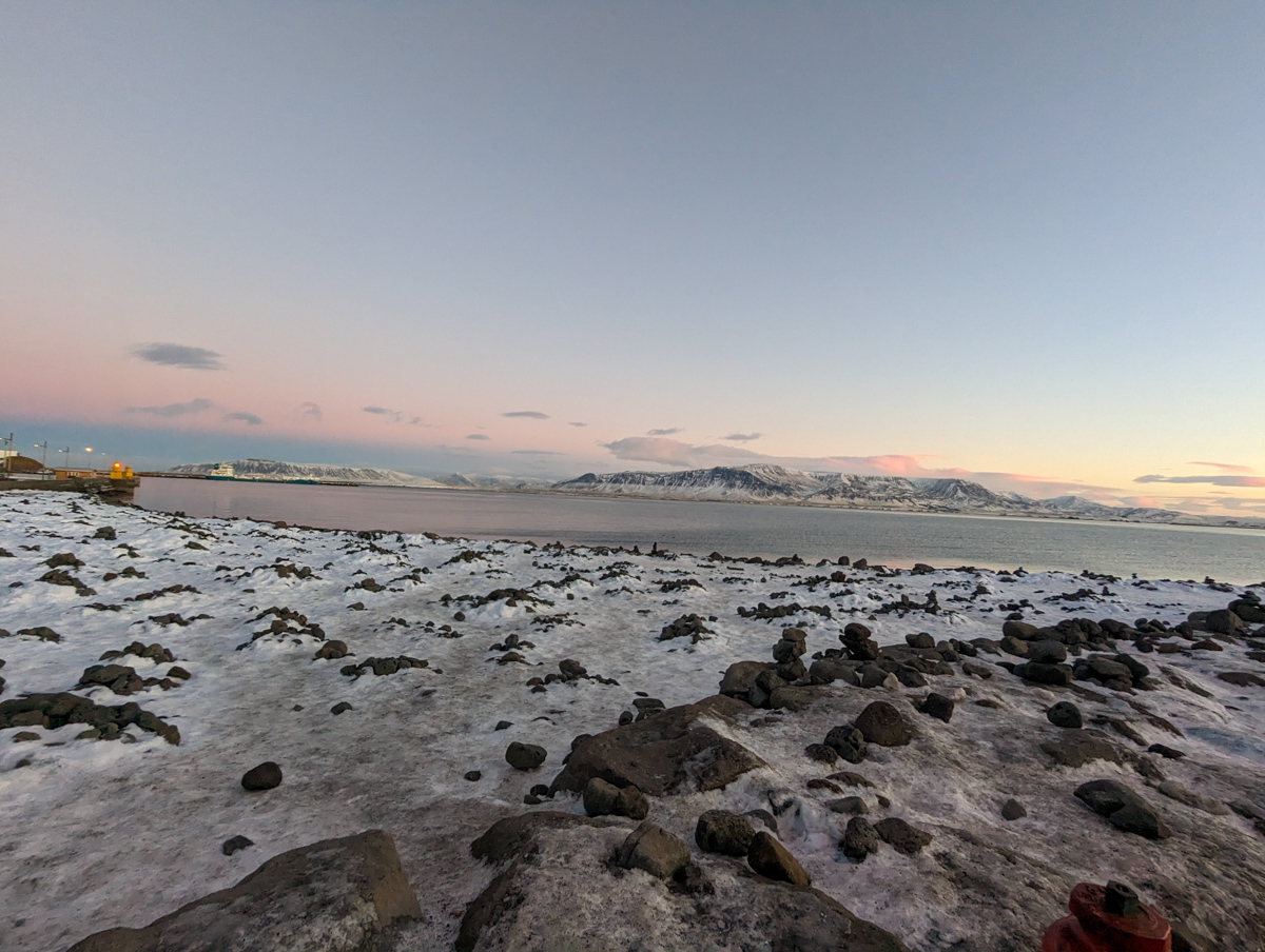 Looking out over Reykjavik