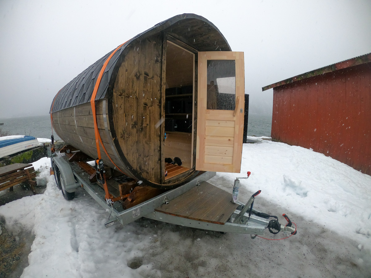 The land-based sauna in Fjaerland