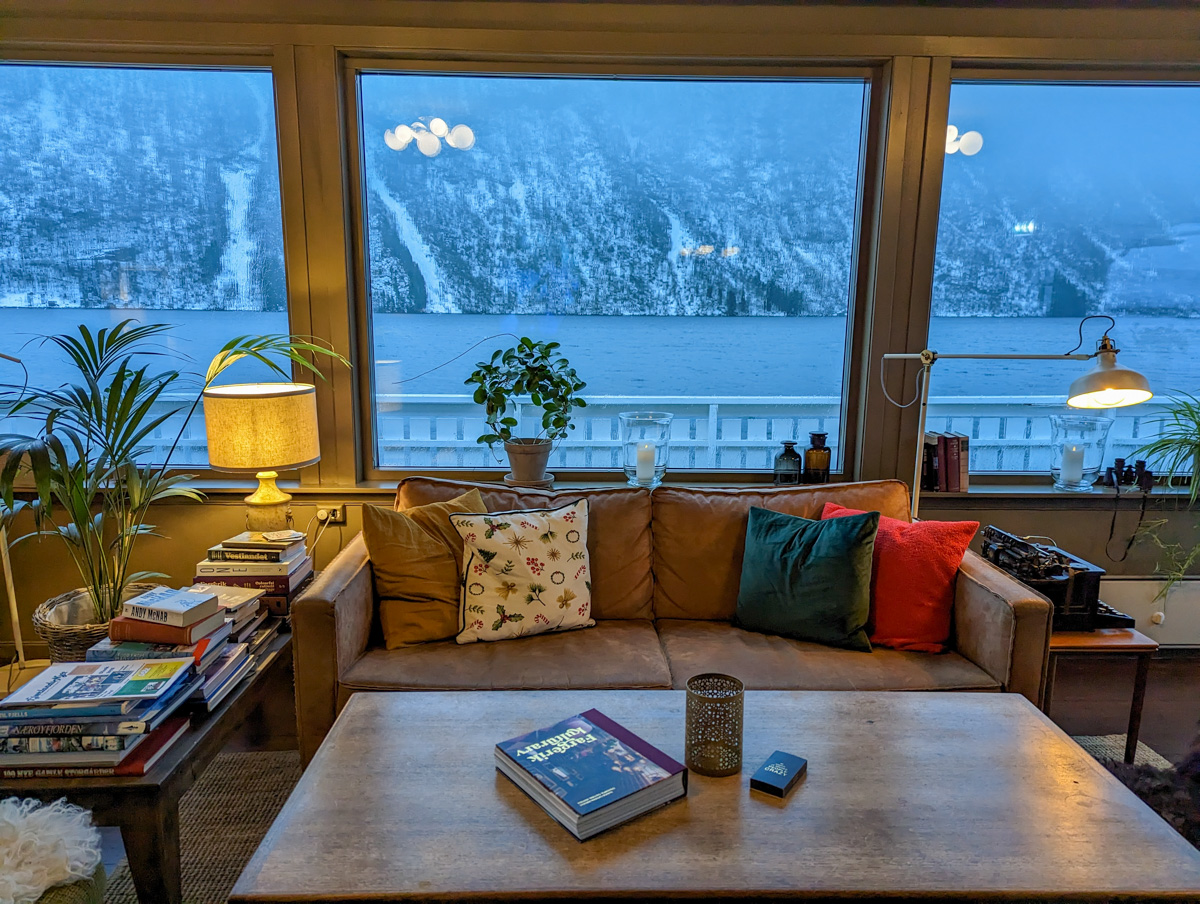 Looking out over fjords